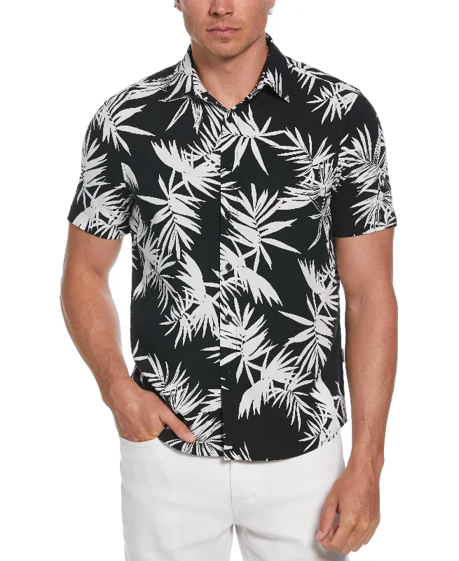 Palm Print Shirt Monochromatic All