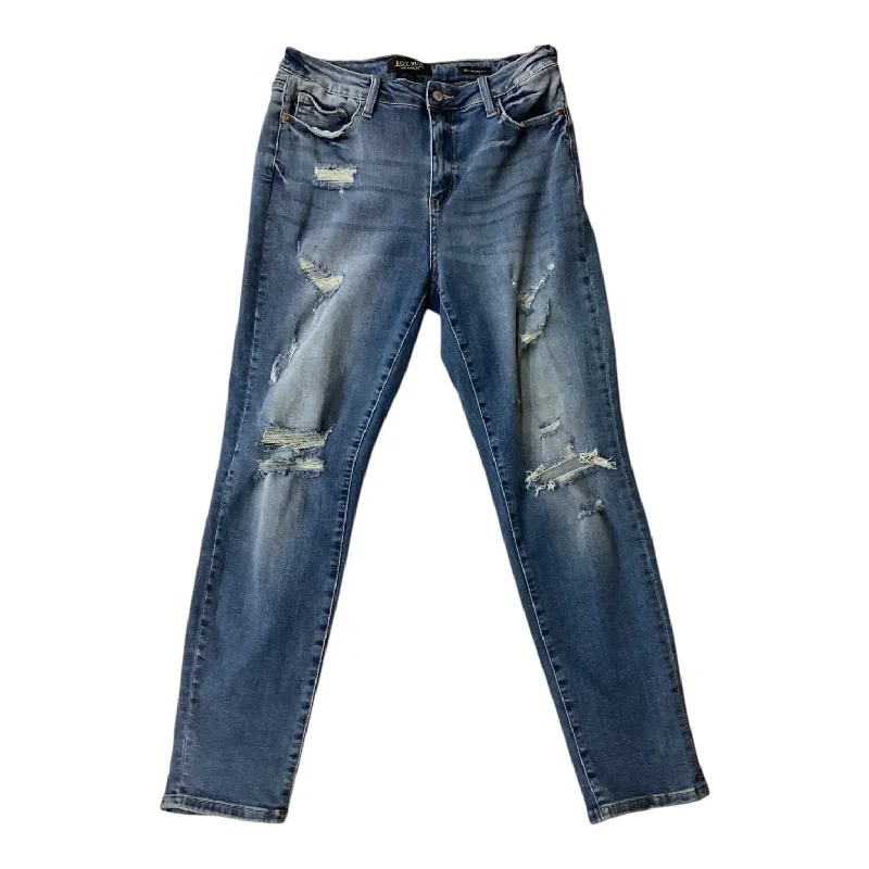 Jeans Boyfriend By Judy Blue In Blue Denim, Size: 10 Casual Men's Short