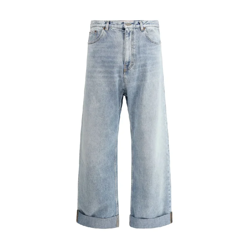 Valentino Baggy Men's Jeans Sharp Men's Italian
