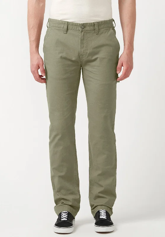 Straight Six Olive Green Men's Carpenter Pants  - BM22945 Modern Men's Tech