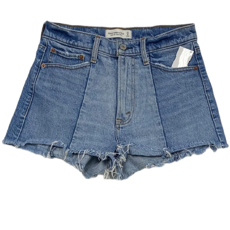 Shorts By Abercrombie And Fitch In Blue Denim, Size: 4 Confident Men's High