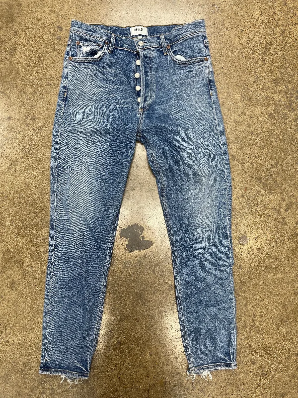 Jeans Skinny By Agolde In Blue Denim, Size:8 Monochromatic All