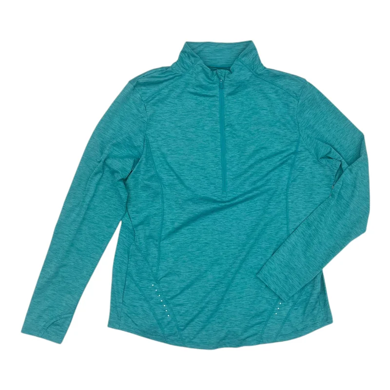 Athletic Top Ls Collar By Avia In Teal, Size:Xxl Modern Men's 