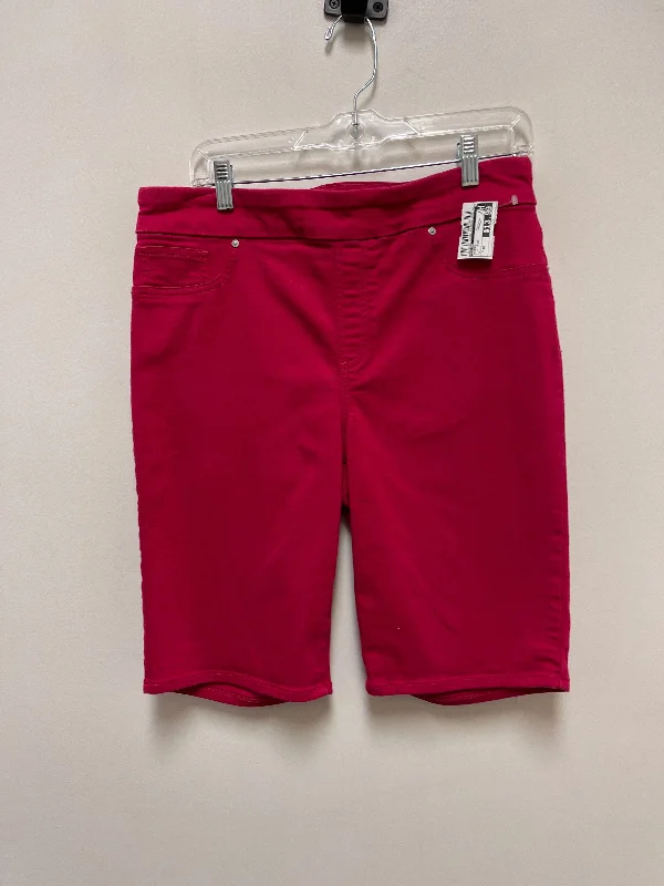 Shorts By Chicos In Pink Denim, Size: 10 Unique Men's Patch