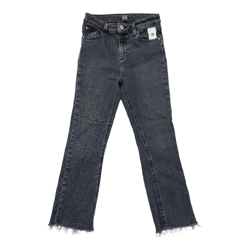 Jeans Flared By Bdg In Black Denim, Size:0 Organic