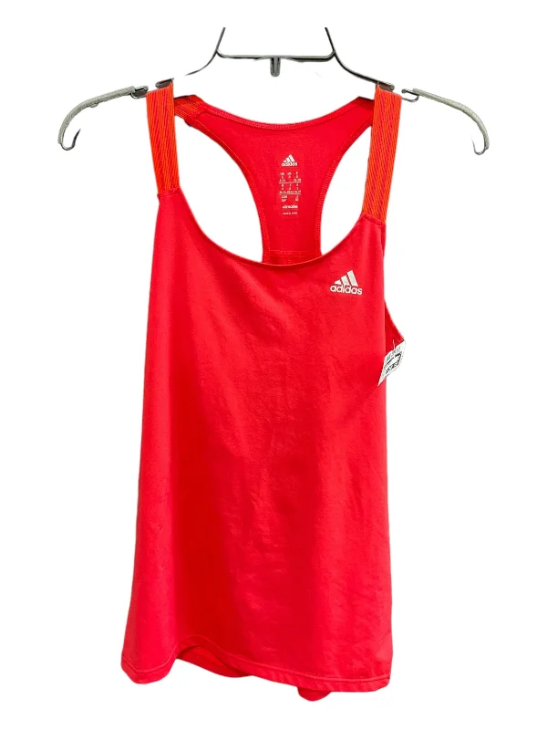 Orange Athletic Tank Top Adidas, Size S Trendy Men's Bucket