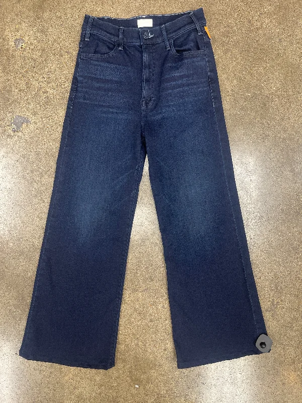 Jeans Wide Leg By Mother In Blue Denim, Size:4 Masculine Men's 