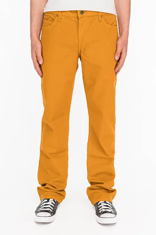 CLASSIC 5 POCKET STRAIGHT LEG JEANS IN CAMEL Modern Men's Geometric