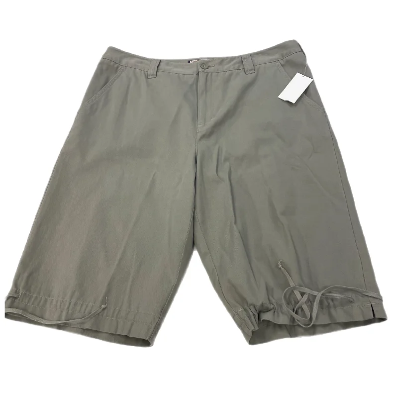 Shorts By Caribbean Joe In Green, Size: 14 Cozy Men's Sherpa