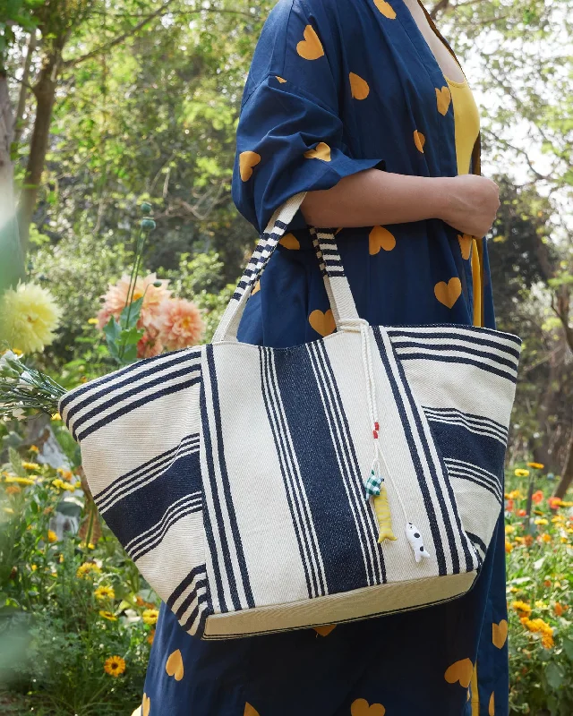 Serenity Tote - Black & Ivory Practical Men's Multi