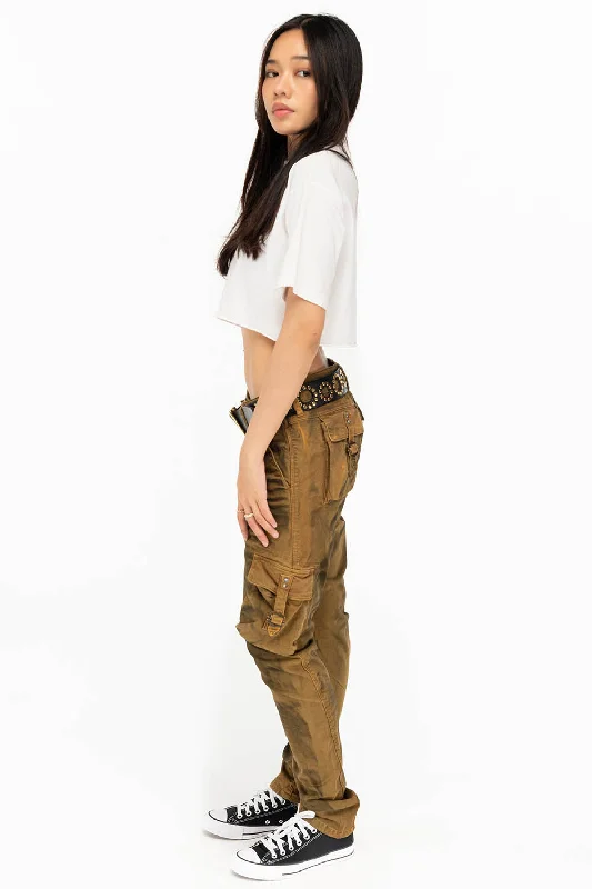 WOMENS MILITARY STYLE CARGO IN SUPERNATURAL OLIVE Modern Men's 