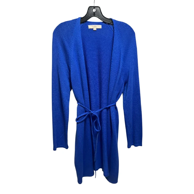 Tie Sweater Cardigan By Loft In Blue, Size: M Bold Men's Statement