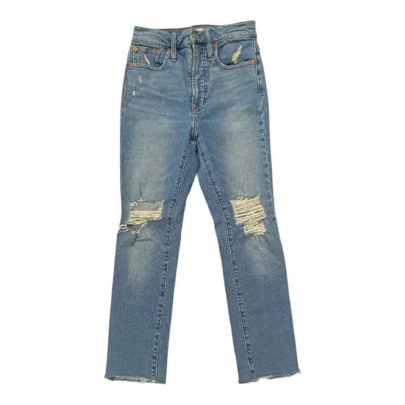Jeans Skinny By Madewell In Blue, Size:0 Preppy Men's College
