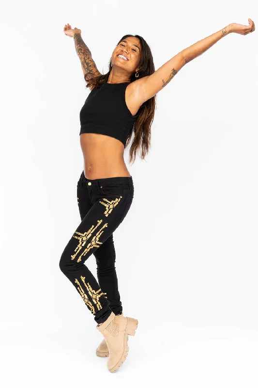 MARILYN SKINNY IN CHAPA BLACK Dynamic Men's Moto