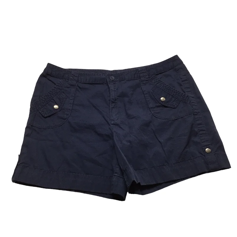 Shorts By Kim Rogers In Navy, Size: 16 Dapper Men's Bow