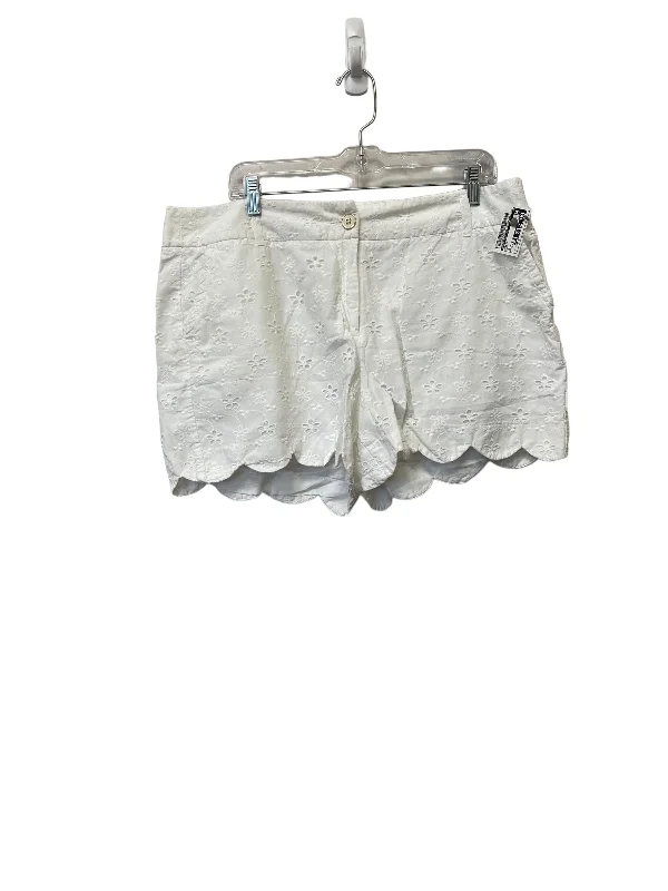 Shorts By Crown And Ivy In White, Size: 16 Cclassic Men's Tweed