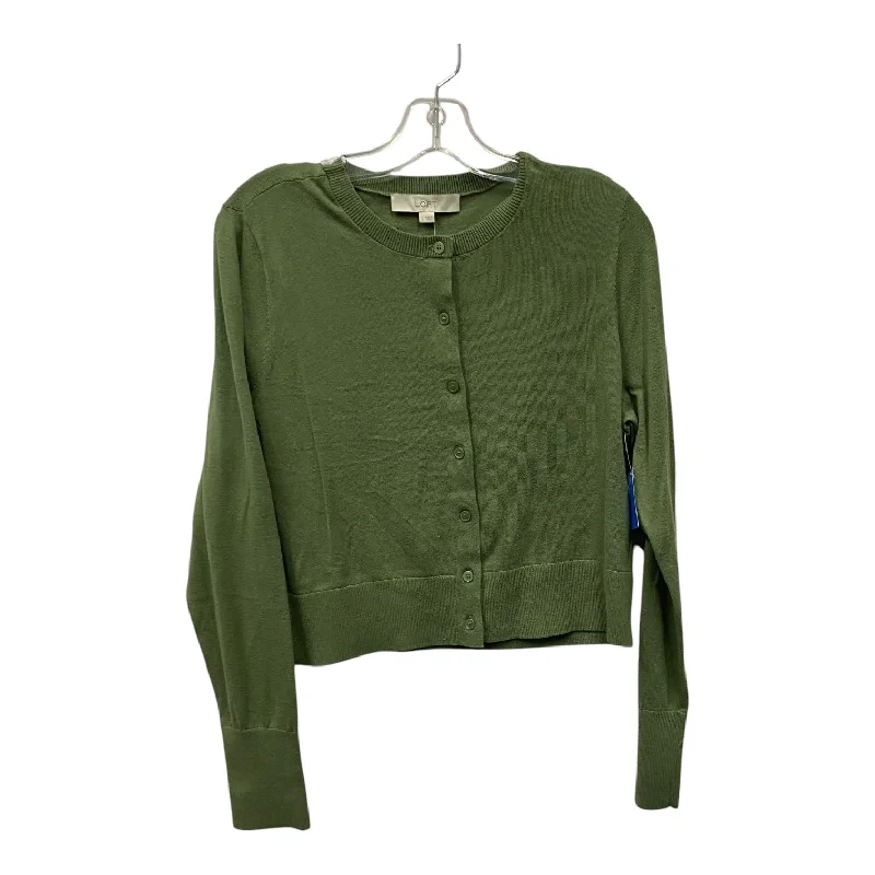 Sweater Cardigan By Loft In Green, Size:L Confident Men's High