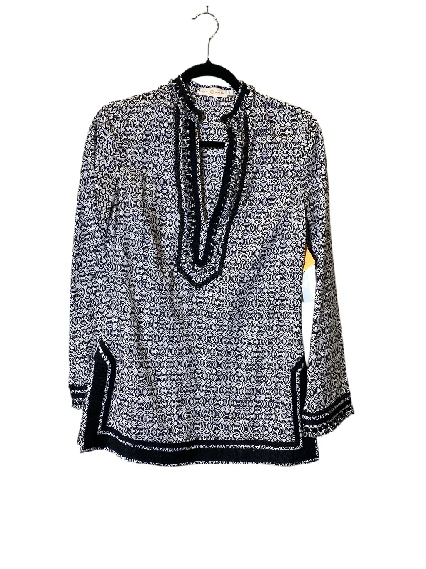 Top Long Sleeve Designer By Tory Burch In Multi-colored, Size: 2 Elegant Men's Cashmere Top Long Sleeve Designer By Tory Burch In Multi-colored, Size: 2 Elegant Men's Cashmere