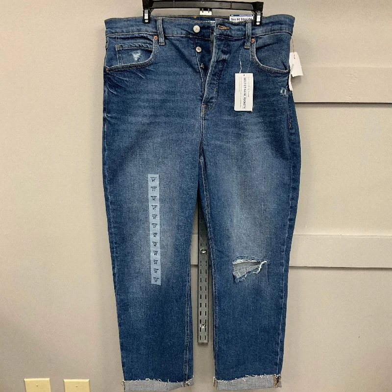 JEANS STRAIGHT by OLD NAVY In BLUE DENIM, Size: 14 Stylish Men's Neon