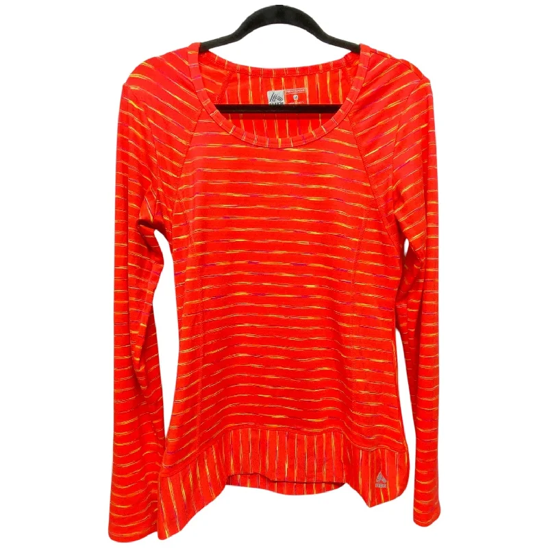Athletic Top Long Sleeve Crewneck By Rbx In Orange & Yellow, Size: M Dynamic Men's Moto