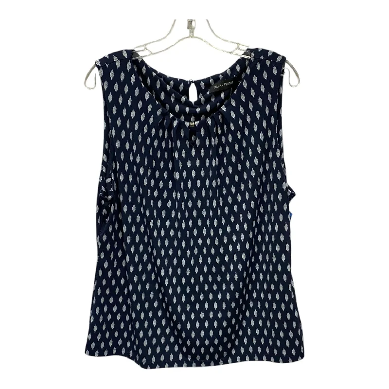 Top Sleeveless By Ivanka Trump In Blue, Size:Xl Bohemian Men's Free