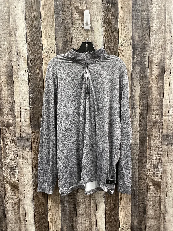 Athletic Top Long Sleeve Crewneck By Cme In Grey, Size: Xl Hip Men's Urban