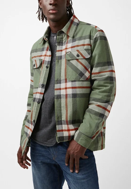 Jomon Men’s Shacket in Green Grey Plaid - BM24103 Dapper Men's Bow