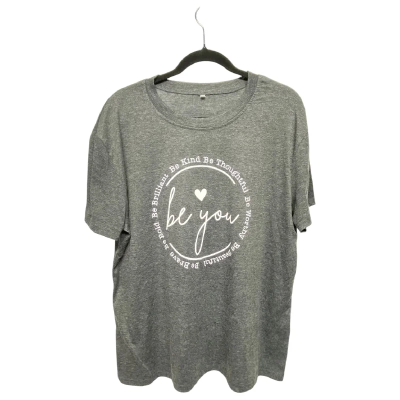 Top Short Sleeve By Clothes Mentor In Grey, Size: 2x Casual Men's Short