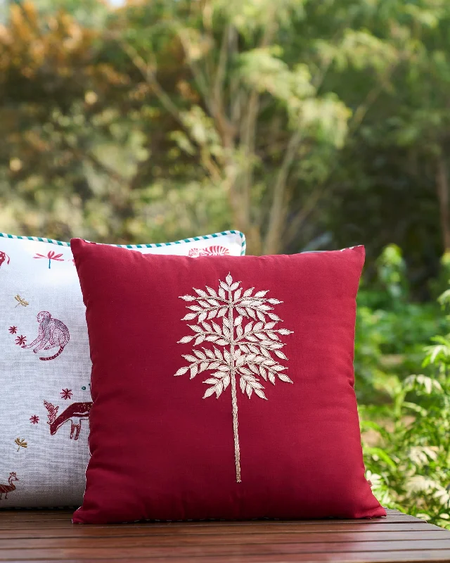 Golden Palm Cushion Cover Luxurious Men's High