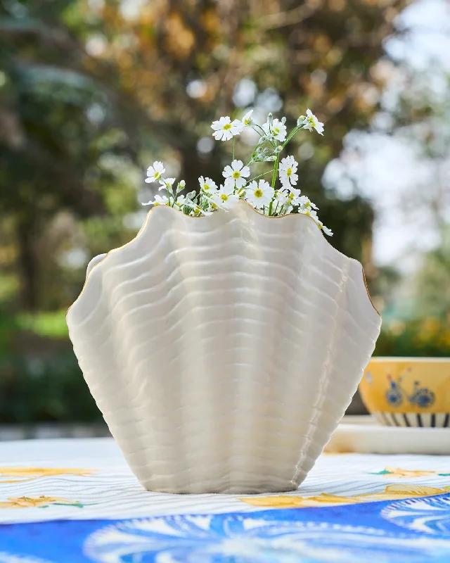Coral Vase Monochromatic Office Style