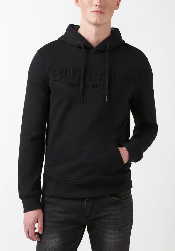 Fadol Men's Fleece Hoodie in Black  - BPM13610V Casual Men's Loose