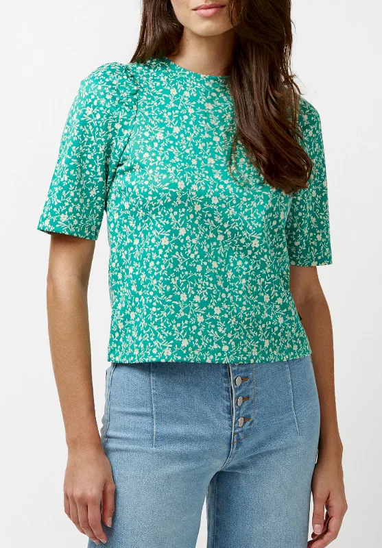 Lidia Puff Sleeve Knit Top - KT0036P Laid