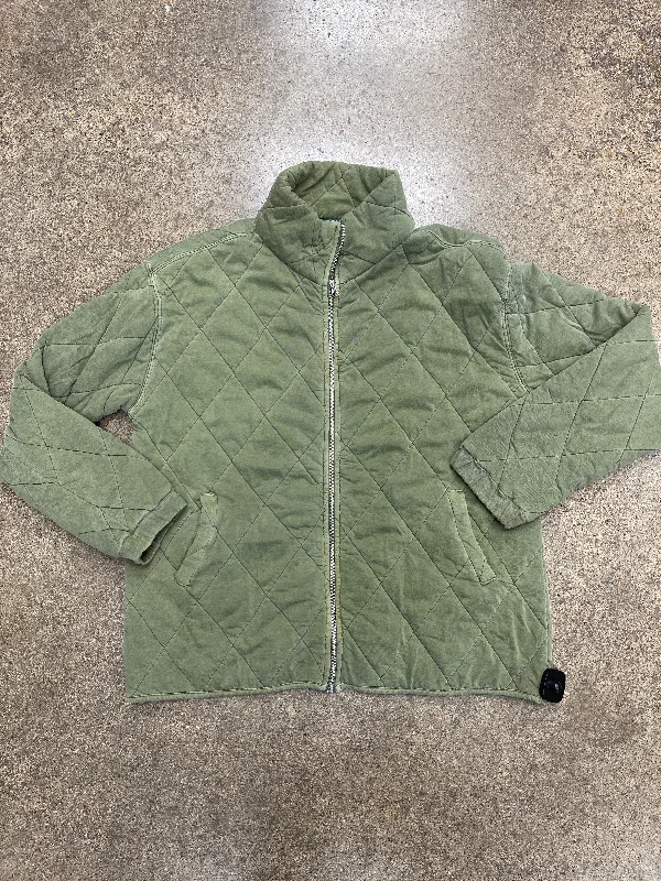 Jacket Puffer & Quilted By Wild Fable In Green, Size:Xxl Monochromatic Office Style