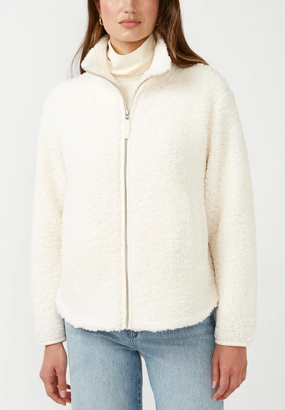Caterina Women's Full Zip Jacket in Marled Oatmeal - JK0015F Confident Men's High