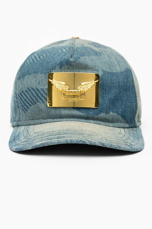 ROBIN’S GOLD PLATED CAP IN CAMO LIGHT Laid