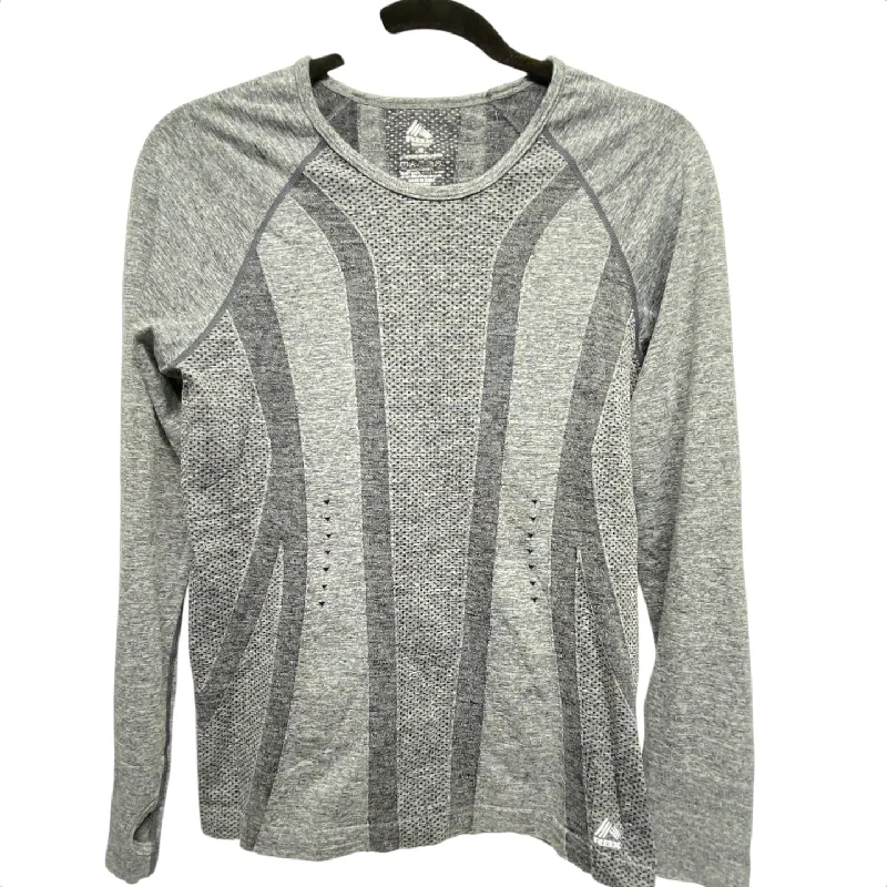 Athletic Top Long Sleeve Crewneck By Rbx In Grey, Size: M Stylish Men's Tropical 