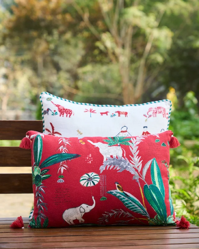 Ele Barn Cushion Cover Monochromatic Office Style