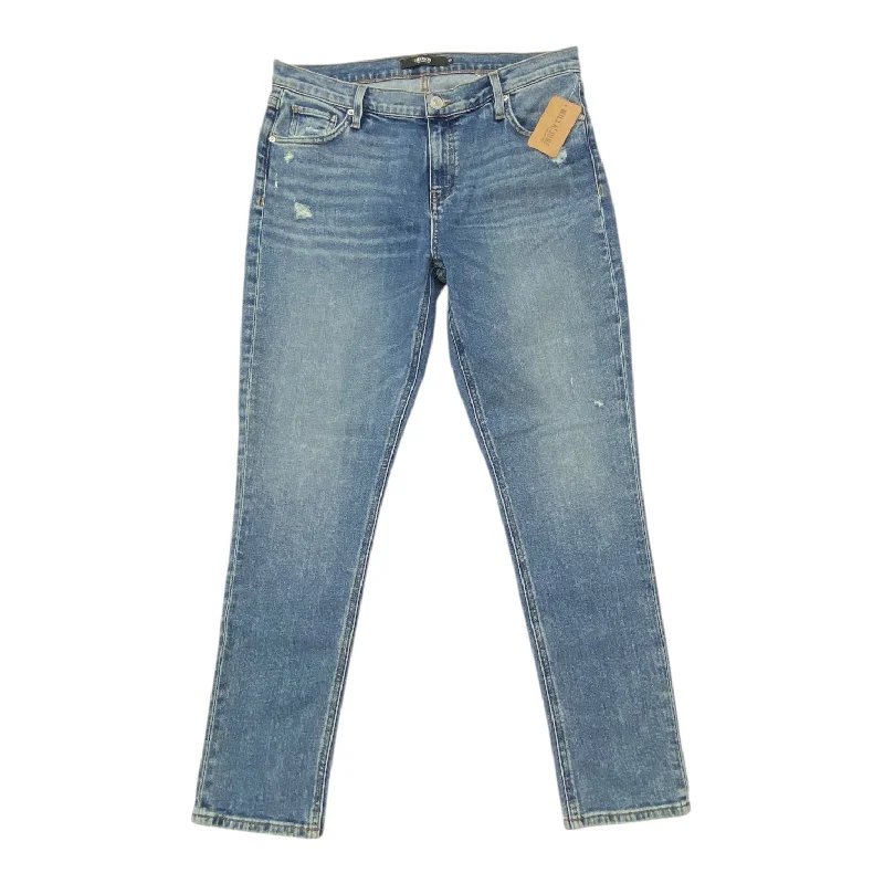 Jeans Straight By Hudson In Blue Denim, Size:8 Casual Men's Loose
