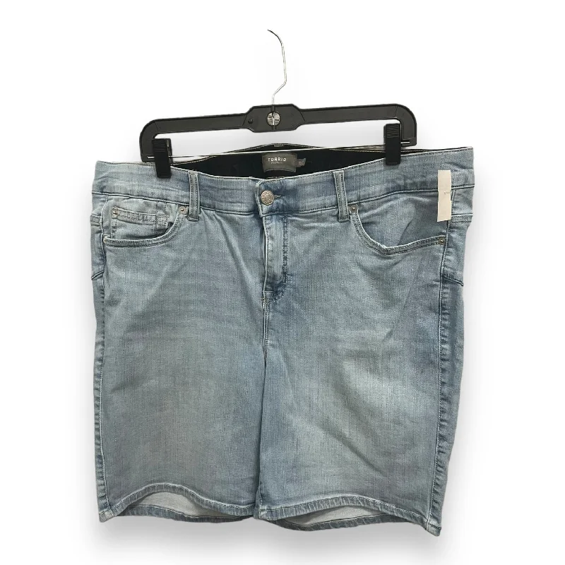 Shorts By Torrid In Blue Denim, Size: 20 Organic