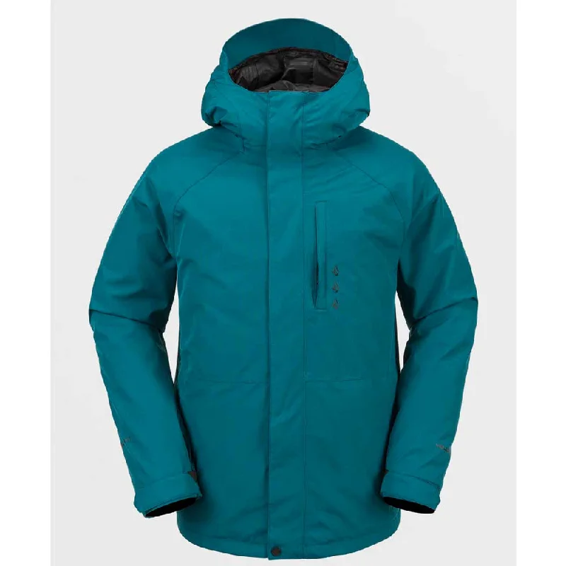 Volcom Men's Dua Insulated Gore Tex Jacket - Blue Trendy Men's Oversized