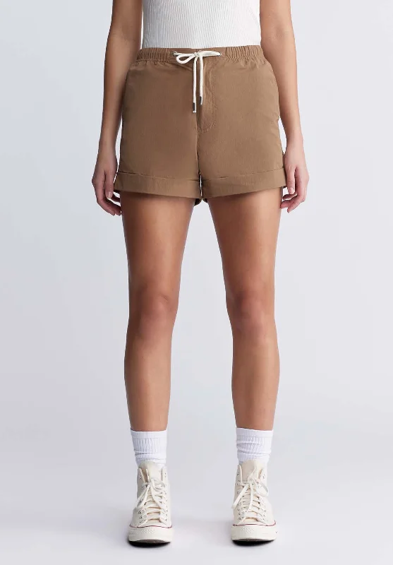 Casiane Women’s drawstring Shorts in Vintage Caramel - WB0004P Dapper Men's 1920S