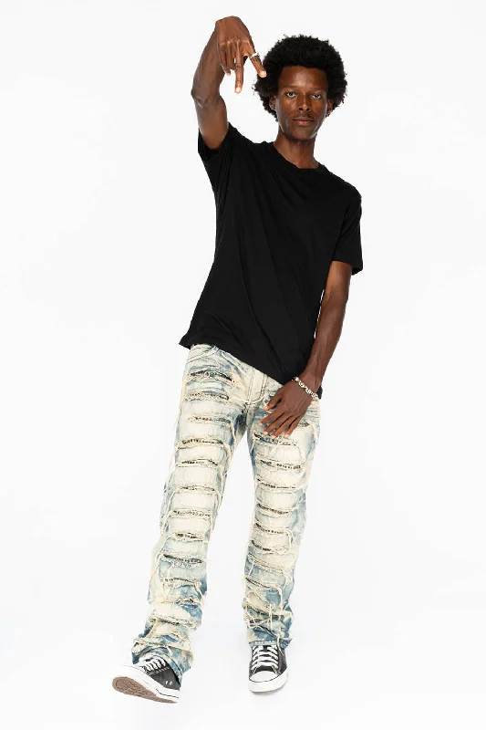 ROBIN'S VINTAGE EDITION JEANS WITH CRYSTALS IN DESTROY CHEROKEE Sleek Men's Contemporary ROBIN'S VINTAGE EDITION JEANS WITH CRYSTALS IN DESTROY CHEROKEE Sleek Men's Contemporary