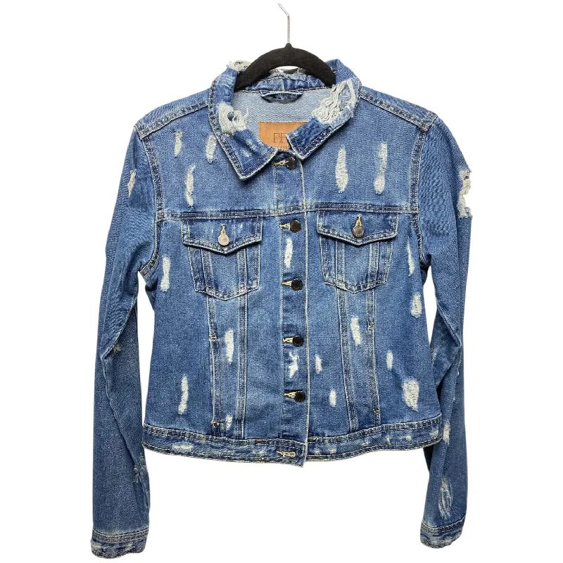 Jacket Denim By Clothes Mentor In Blue Denim, Size: L Dynamic Men's Moto