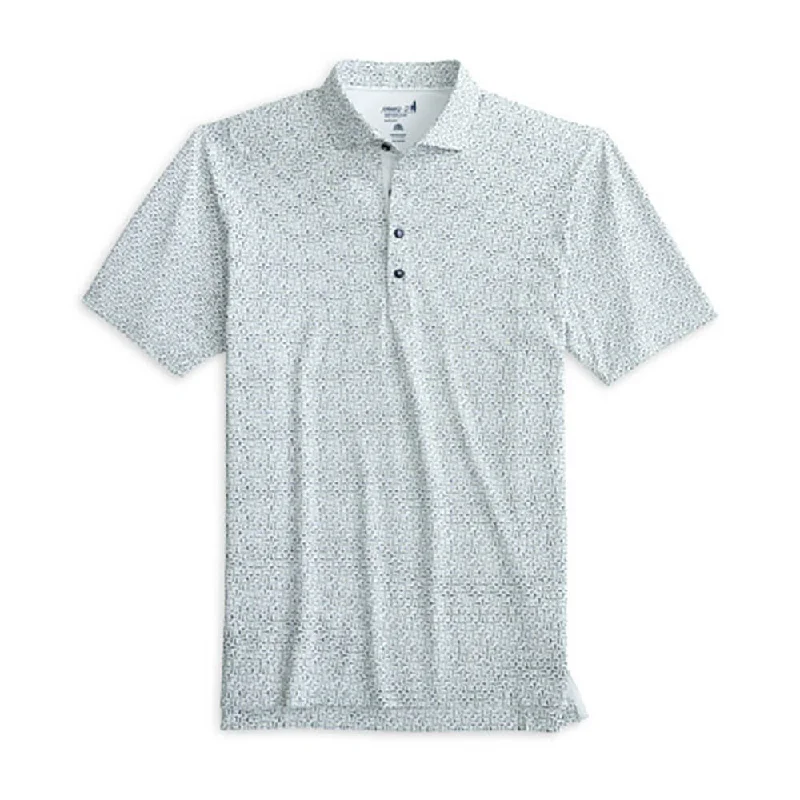Johnnie-O Spirits Prep-Formance Polo Shirt - White Refined Men's Velvet