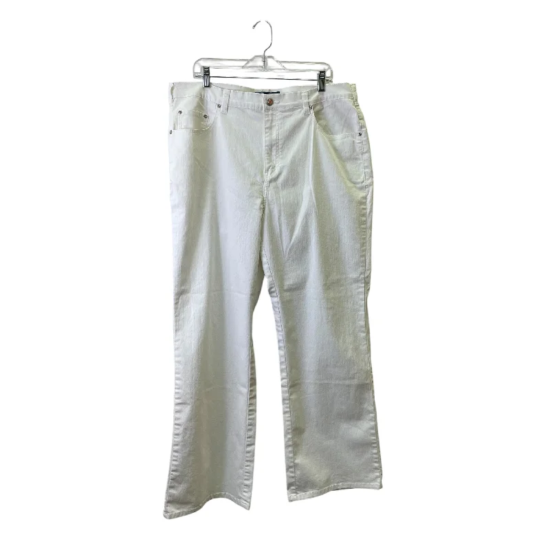 Jeans Wide Leg By Avenue Blues In White, Size:18 Relaxed Men's Australian 