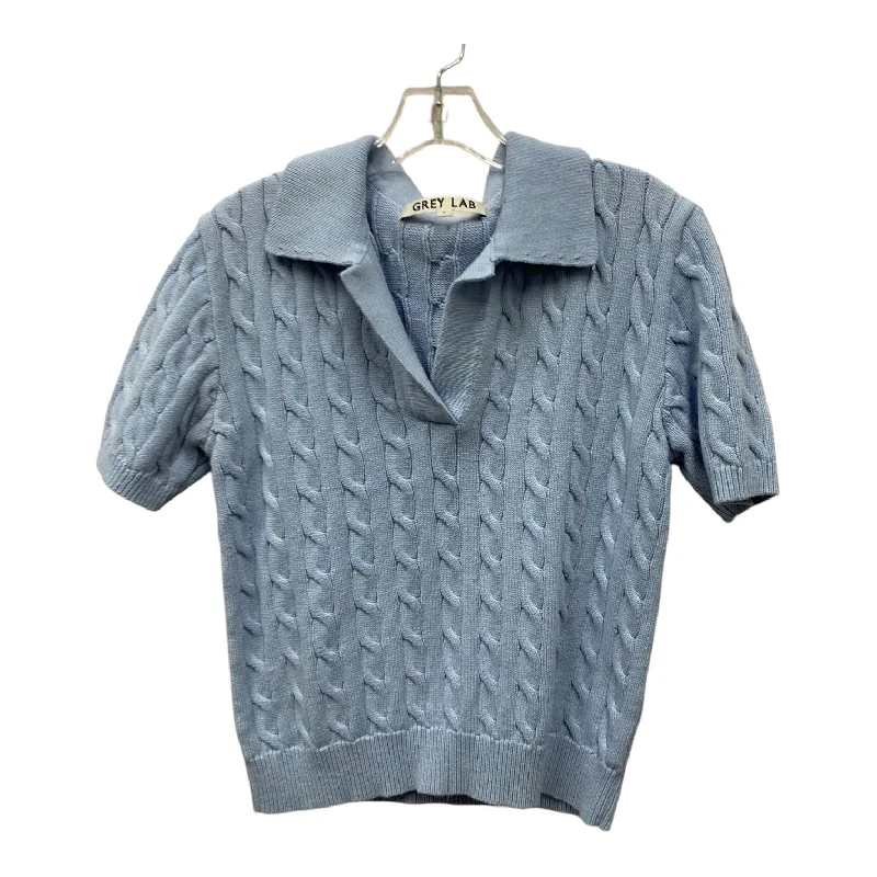 Sweater Ss By Grey Lab In Blue, Size:M Cozy Men's Winter
