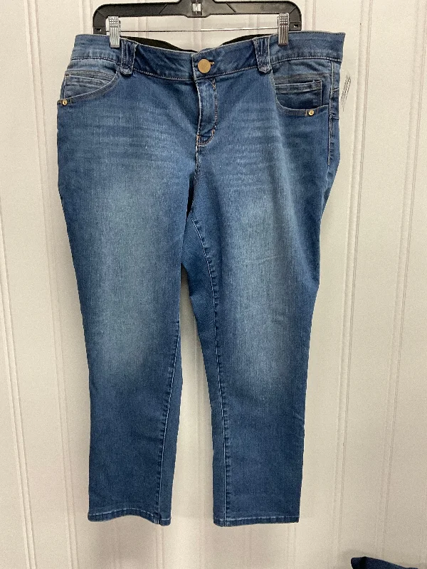 Jeans Straight By Democracy In Blue Denim, Size:20 Classic Men's Pin