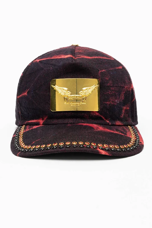 ROBIN’S GOLD PLATED CAP IN YANKEE EMBELLISHED Bold Men's Animal
