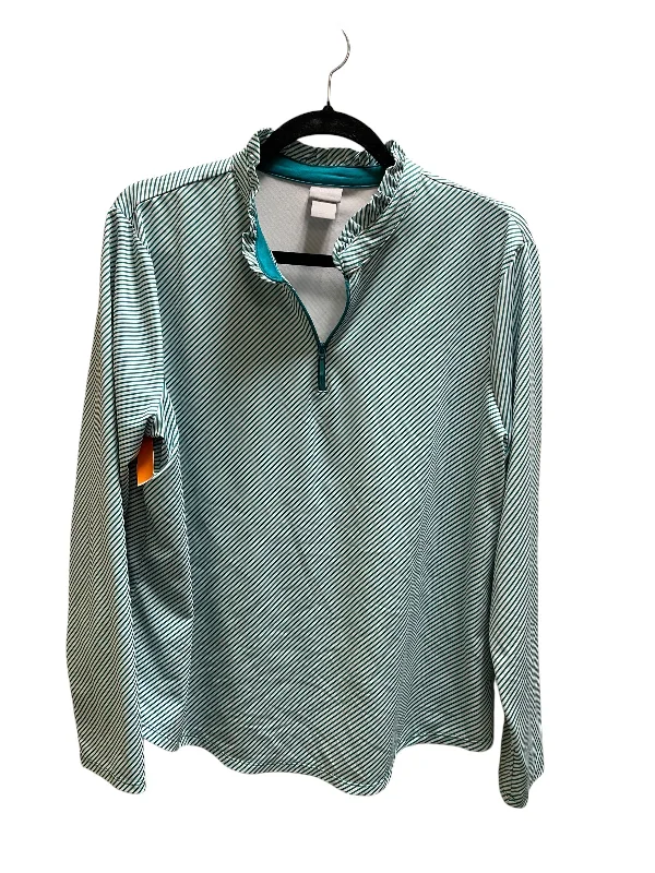 Athletic Jacket By Chicos In Blue, Size: 2x Dynamic Men's Glow