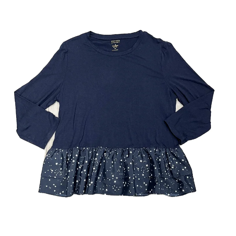Top Long Sleeve Designer By Kate Spade In Navy, Size: Xl Classic Men's Pin